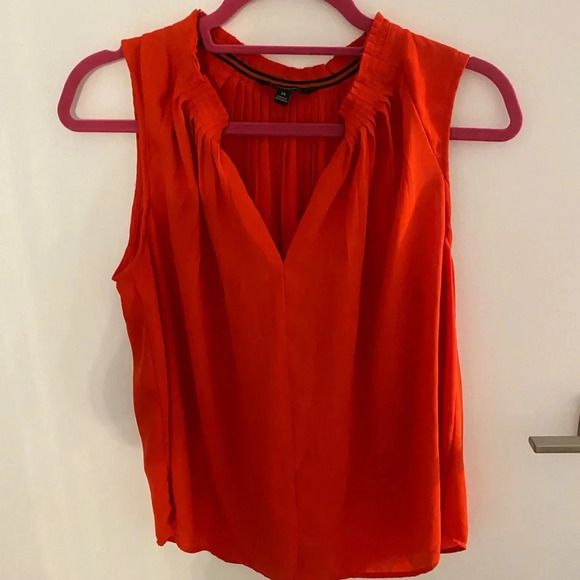 Banana republic red work blouse tank top - Picture 1 of 3